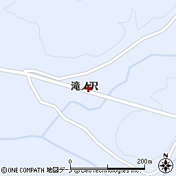 秋田県大仙市協和荒川滝ノ沢周辺の地図
