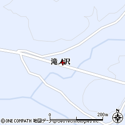 秋田県大仙市協和荒川（滝ノ沢）周辺の地図