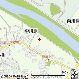 秋田県秋田市河辺戸島中川原周辺の地図
