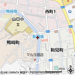 新開橋周辺の地図