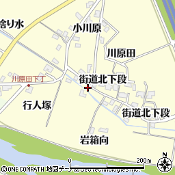 秋田県秋田市河辺松渕川原田9周辺の地図