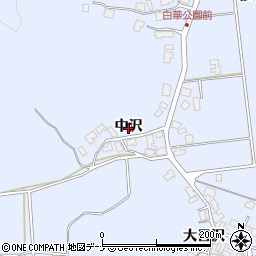 秋田県秋田市豊岩豊巻（中沢）周辺の地図