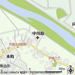 秋田県秋田市河辺戸島中川原34周辺の地図