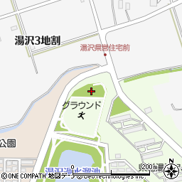 湯沢中央公園トイレ２周辺の地図
