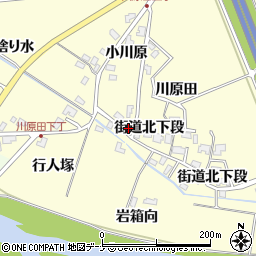 秋田県秋田市河辺松渕川原田47周辺の地図