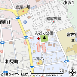 金のクマ・宮古店周辺の地図