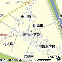 秋田県秋田市河辺松渕川原田43周辺の地図