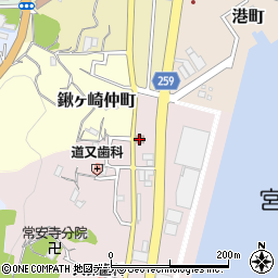 鍬ケ崎郵便局周辺の地図