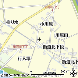 秋田県秋田市河辺松渕川原田6周辺の地図