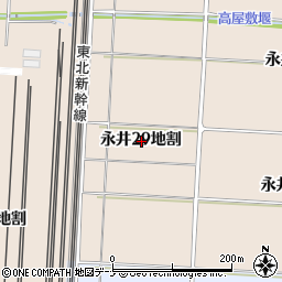 岩手県盛岡市永井２９地割周辺の地図