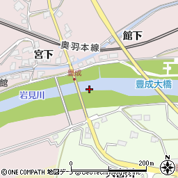 豊成橋周辺の地図