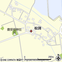 秋田県秋田市河辺松渕松渕29-7周辺の地図