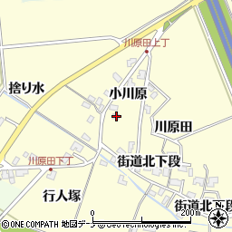 秋田県秋田市河辺松渕川原田1周辺の地図