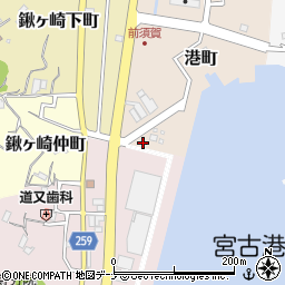 株式会社塩釜商会　宮古支店周辺の地図