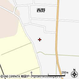 秋田県仙北市西木町上荒井西野88周辺の地図