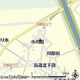 秋田県秋田市河辺松渕小川原周辺の地図