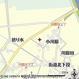 秋田県秋田市河辺松渕（街道北下段）周辺の地図