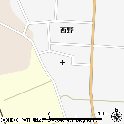秋田県仙北市西木町上荒井西野66周辺の地図