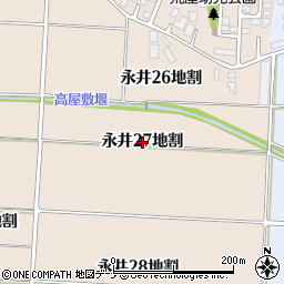 岩手県盛岡市永井（２７地割）周辺の地図