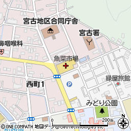 中村生花店魚菜市場店周辺の地図
