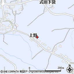 秋田県秋田市河辺和田上野3周辺の地図