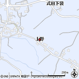 秋田県秋田市河辺和田（上野）周辺の地図