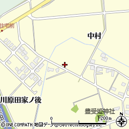 秋田県秋田市河辺松渕中村周辺の地図