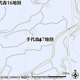 岩手県盛岡市手代森１７地割周辺の地図
