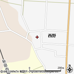 秋田県仙北市西木町上荒井西野61-1周辺の地図
