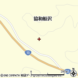 秋田県大仙市協和船沢（船沢）周辺の地図