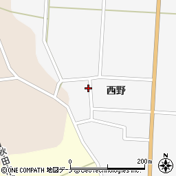 秋田県仙北市西木町上荒井西野61周辺の地図