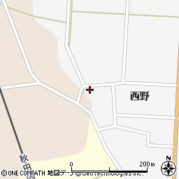 秋田県仙北市西木町上荒井西野30周辺の地図