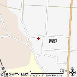 秋田県仙北市西木町上荒井西野61-2周辺の地図