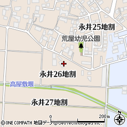 岩手県盛岡市永井２６地割周辺の地図