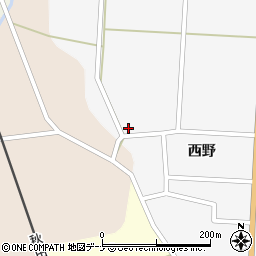 秋田県仙北市西木町上荒井西野30-1周辺の地図