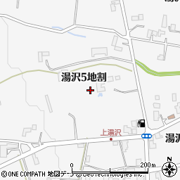 岩手県盛岡市湯沢周辺の地図