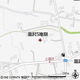 岩手県盛岡市湯沢周辺の地図