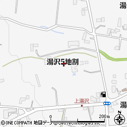 岩手県盛岡市湯沢５地割周辺の地図