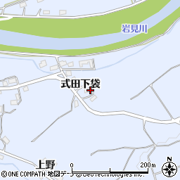 秋田県秋田市河辺和田式田下袋23周辺の地図