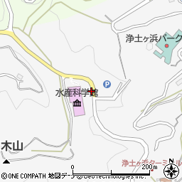 浄土ヶ浜パークホテル入口周辺の地図