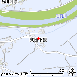 秋田県秋田市河辺和田式田下袋33-2周辺の地図
