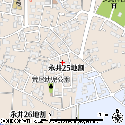 岩手県盛岡市永井（２５地割）周辺の地図