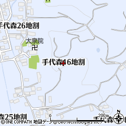 岩手県盛岡市手代森（１６地割）周辺の地図