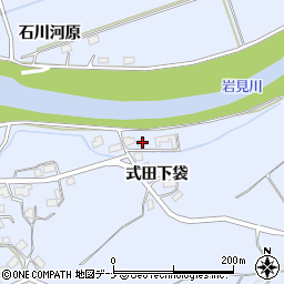 秋田県秋田市河辺和田式田下袋57周辺の地図