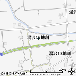 岩手県盛岡市湯沢１７地割周辺の地図