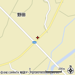 秋田県大仙市協和船岡野田周辺の地図