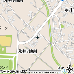 岩手県盛岡市永井７地割周辺の地図