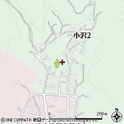 岩手県宮古市小沢周辺の地図