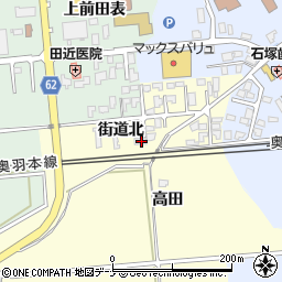 秋田県秋田市河辺松渕街道北10-1周辺の地図