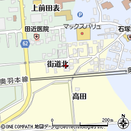 秋田県秋田市河辺松渕街道北10-7周辺の地図